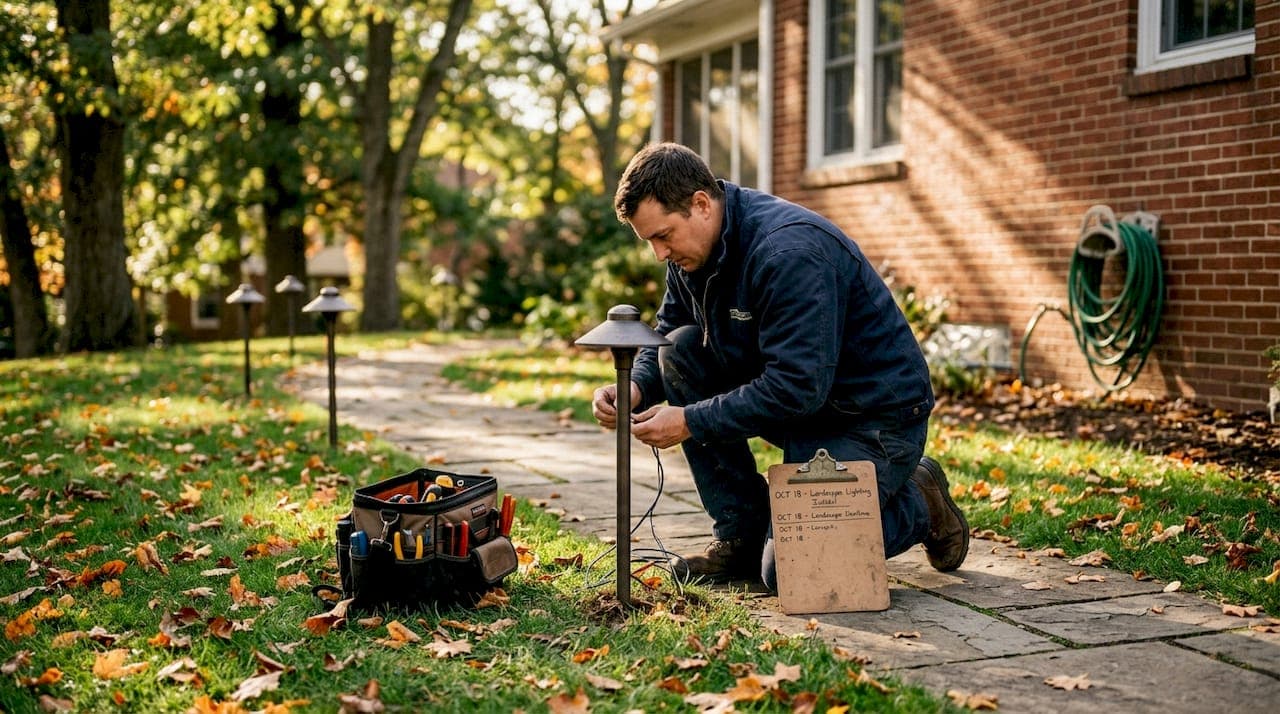 Outdoor lighting installation process for Pittsburgh homes